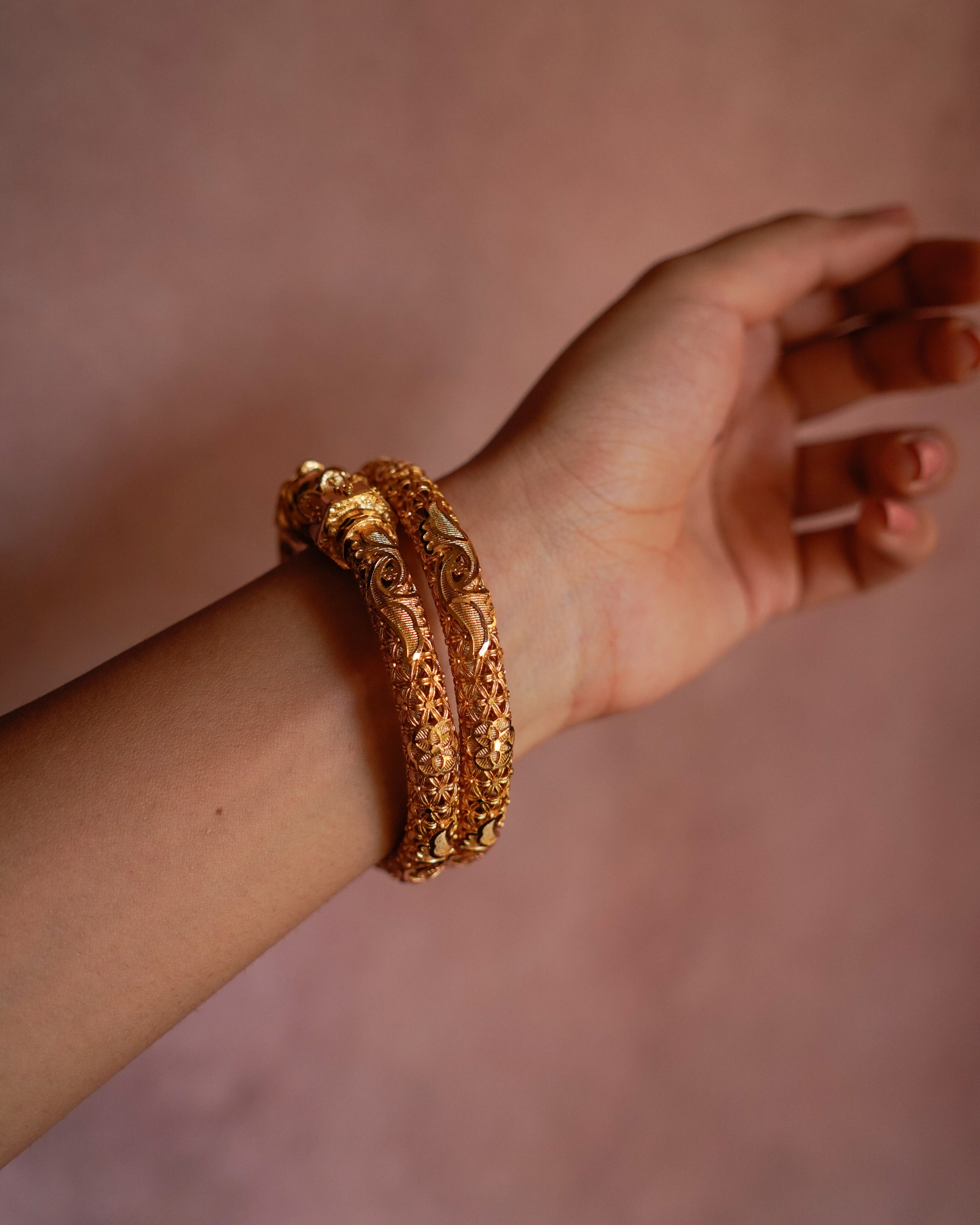 ORO-Traditional Gold Plated Bangles