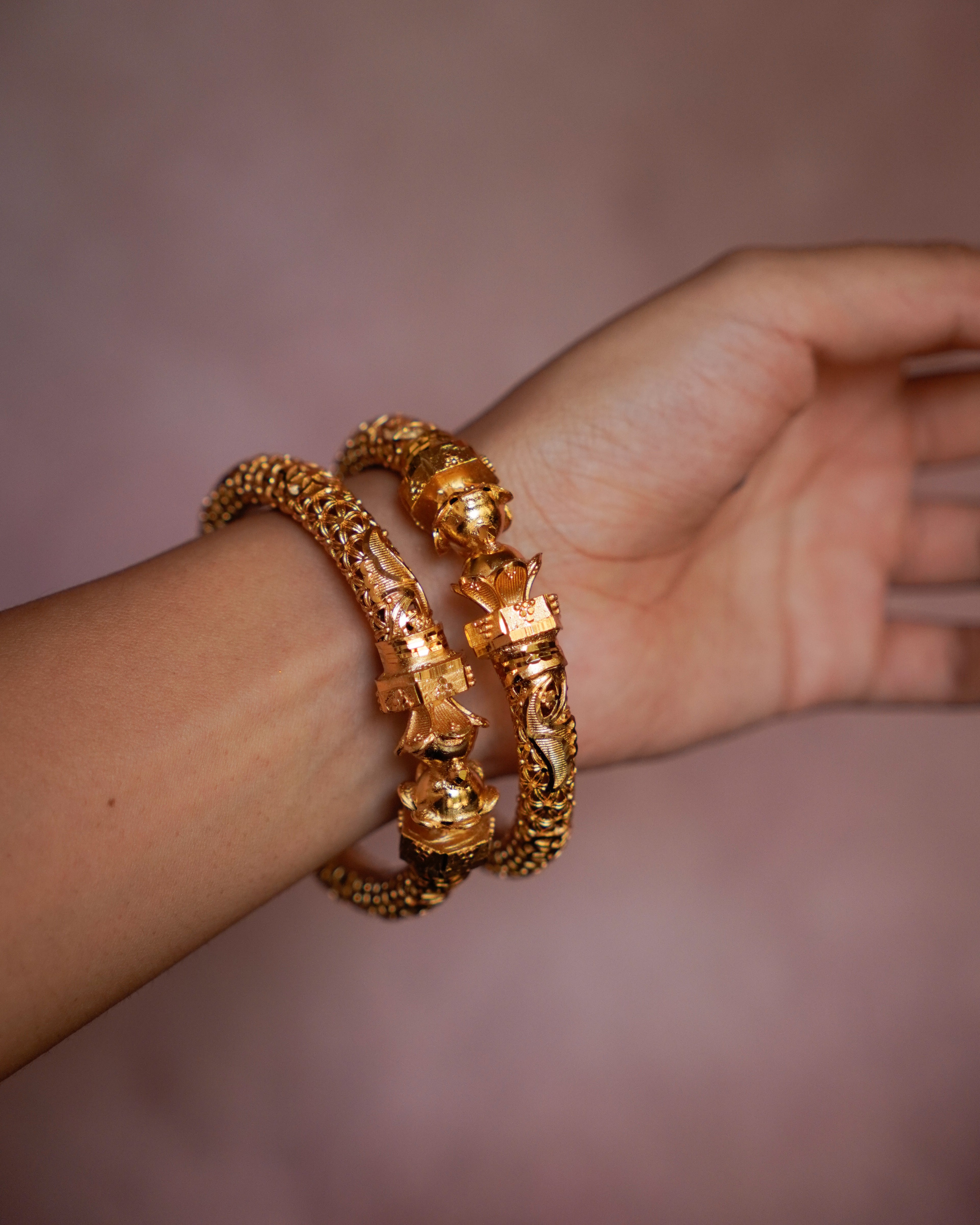 ORO-Traditional Gold Plated Bangles