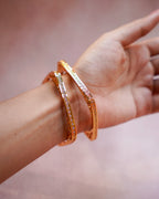 ORO-Squared Gold Plated Bangle