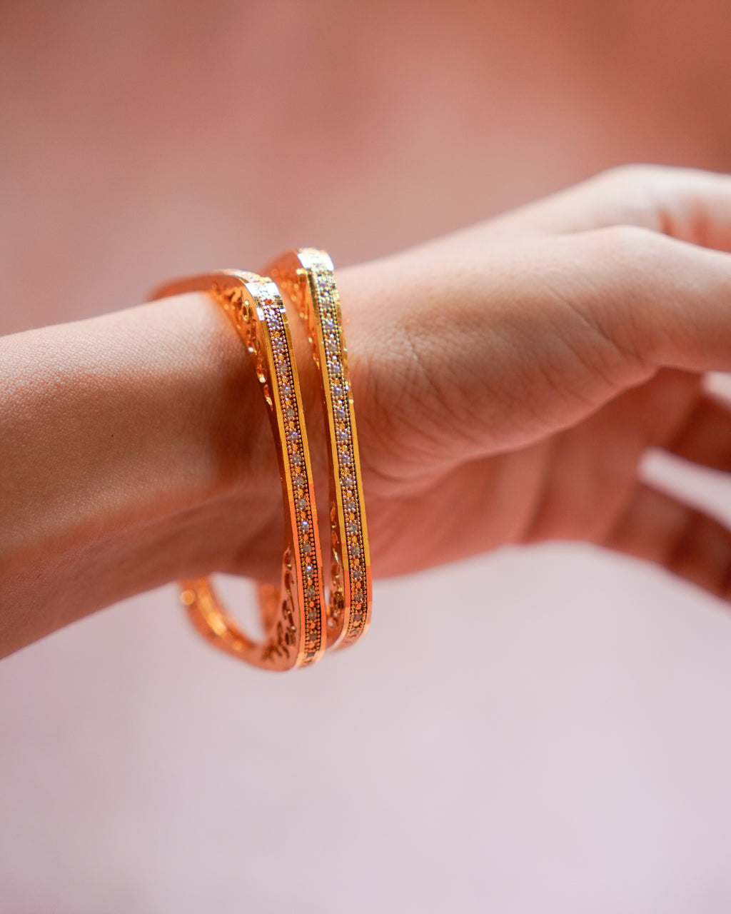 ORO-Squared Gold Plated Bangle