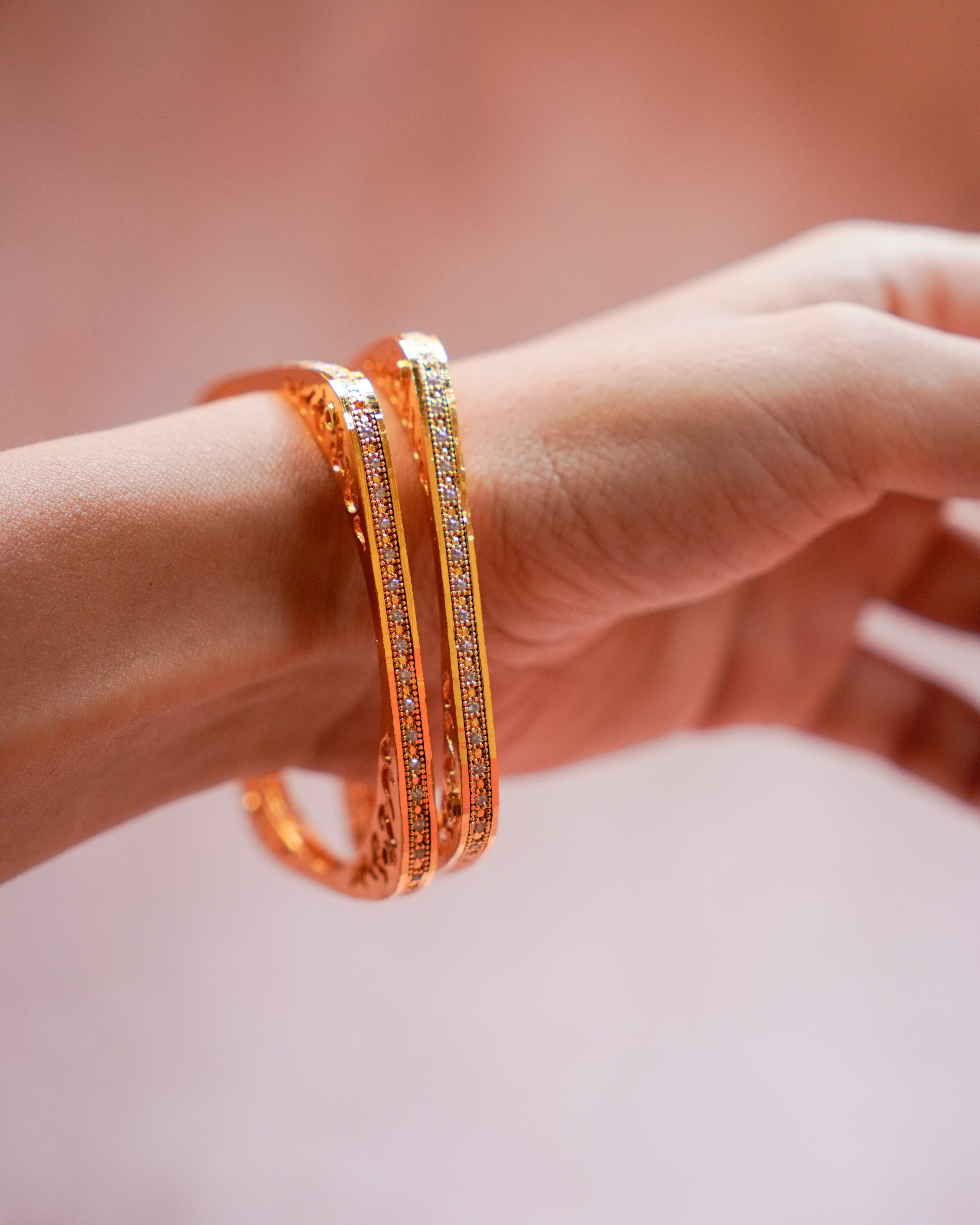 ORO-Squared Gold Plated Bangle