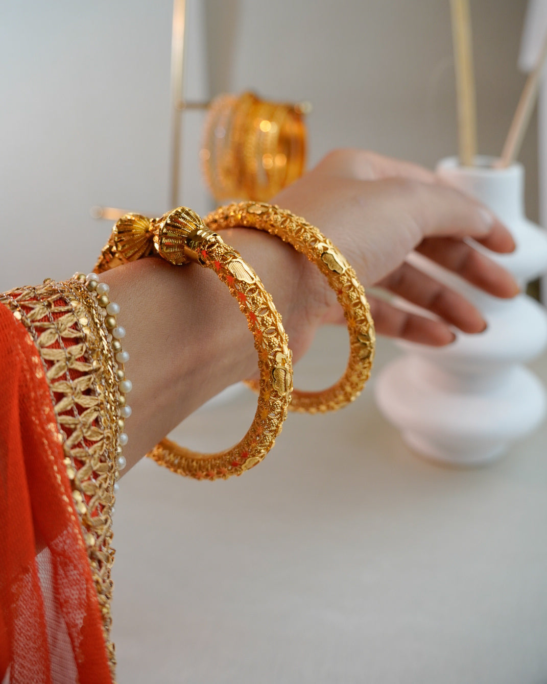 ORO-Gold Traditional Bangles