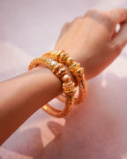 0RO-Rajwar Gold Plated Bangles