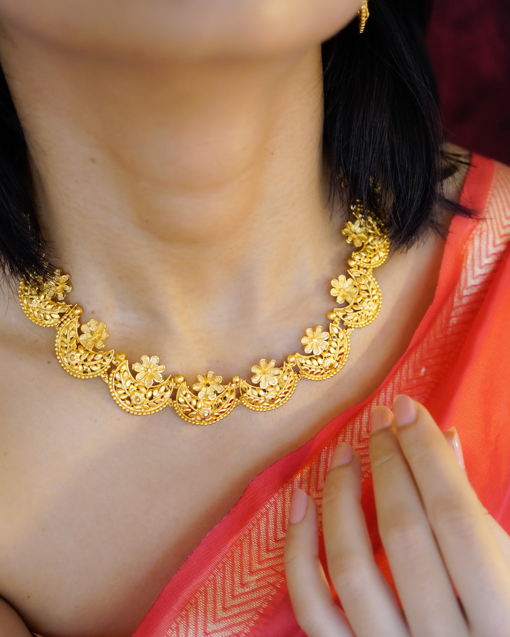 ORO- Gold Necklace set