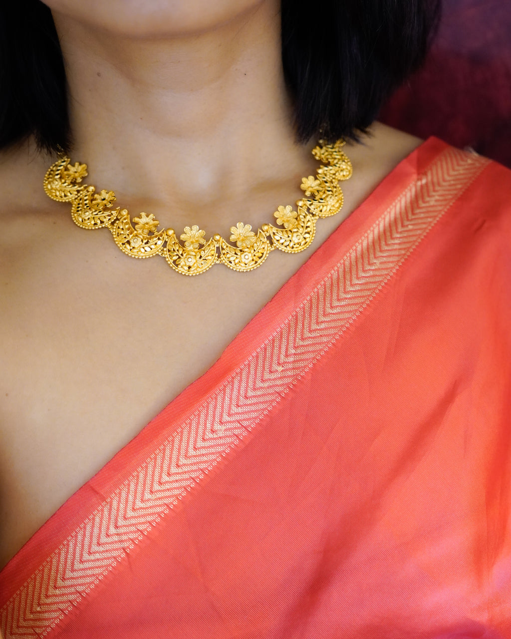 ORO- Gold Necklace set