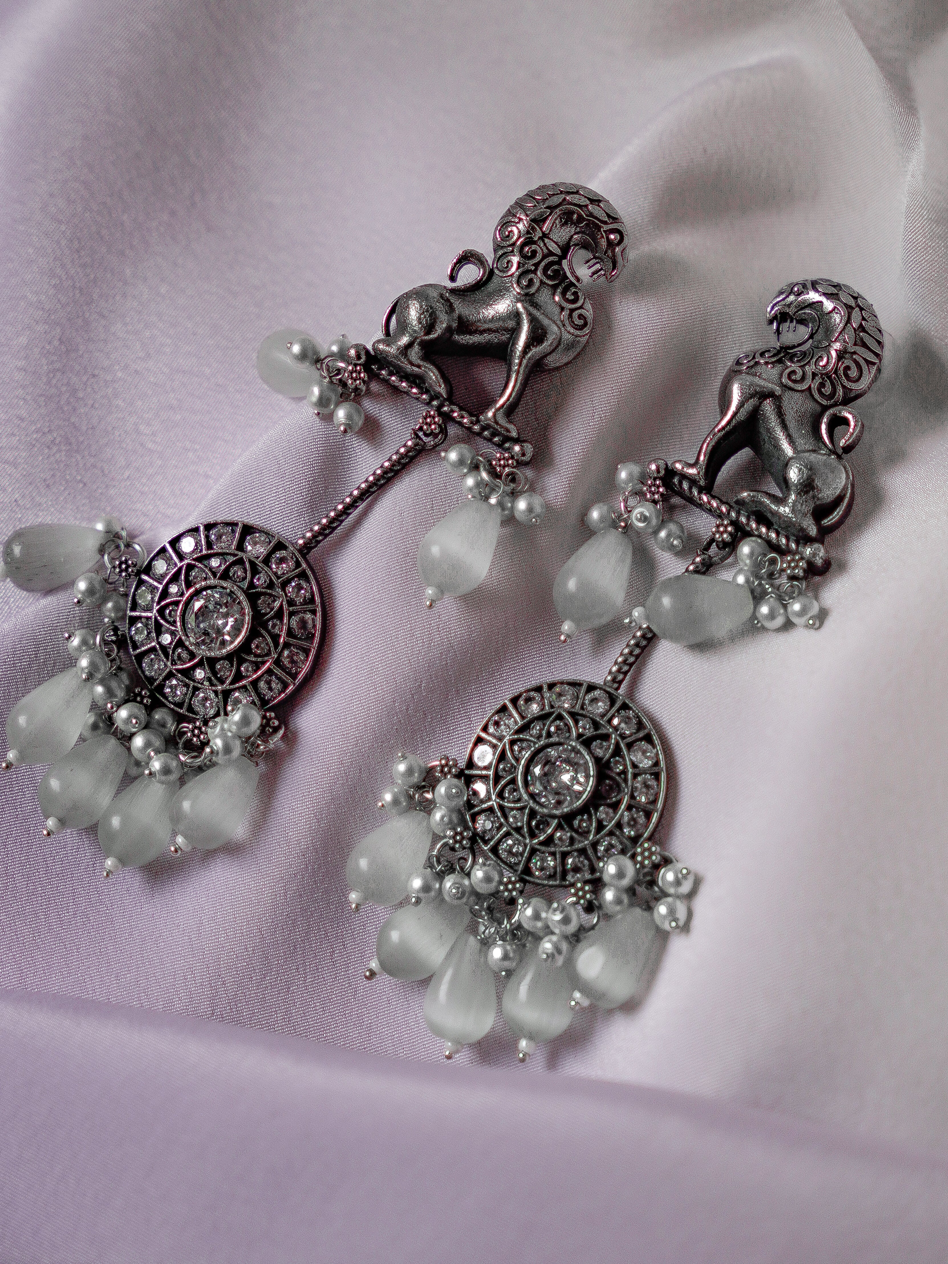 Anassa-Exquisite Carved Beaded Earrings