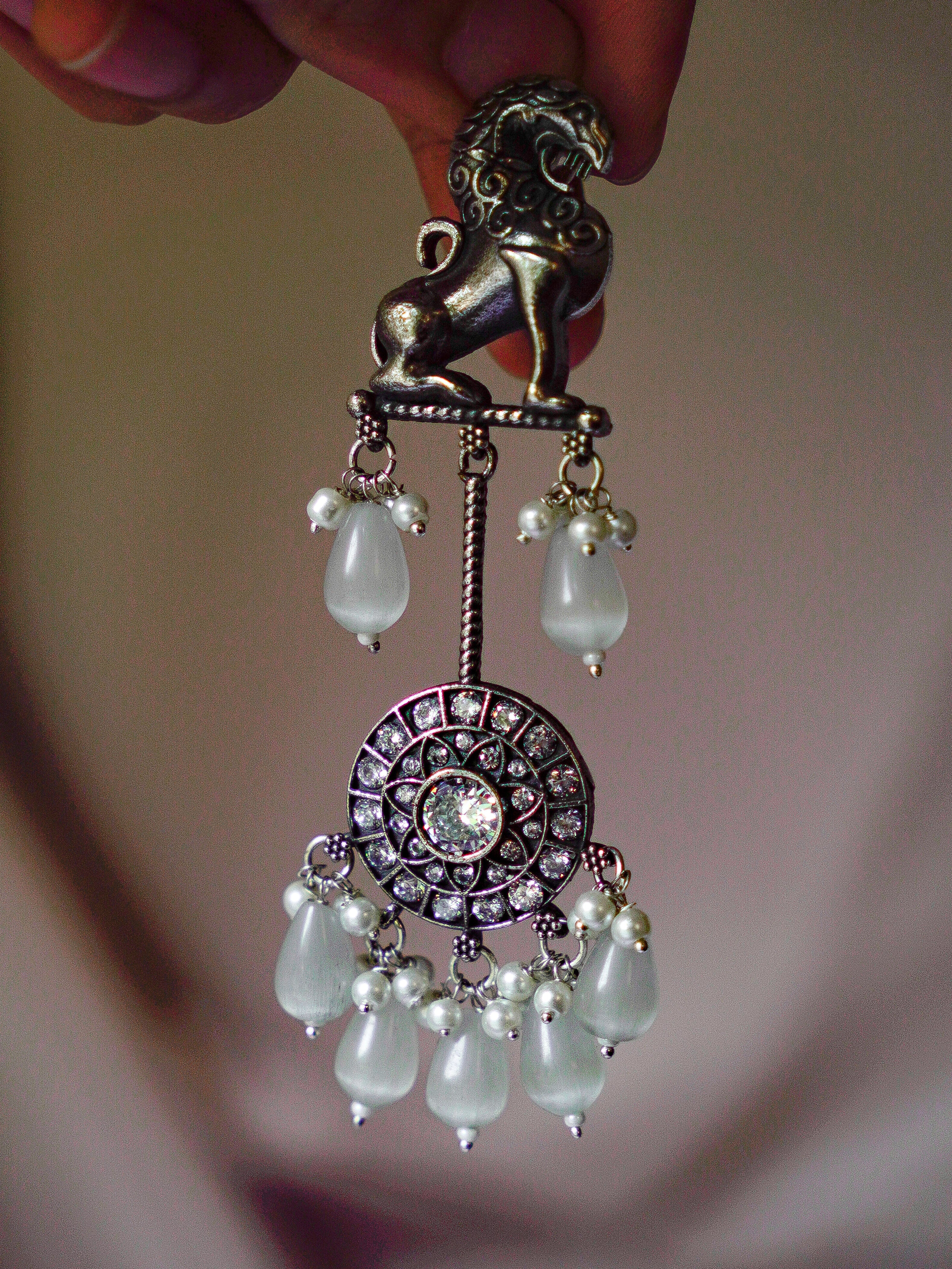 Anassa-Exquisite Carved Beaded Earrings