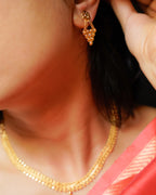 ORO-Alluring Gold Necklace Set