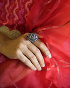 Anassa- The peacock's Embrace Regal Ring