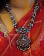 Anassa- Rani colour Lotus Devi Long Necklace Set