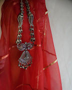 Anassa- Rani colour Lotus Devi Long Necklace Set