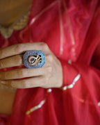 Anassa-Peacock Inspired Ring of Elegance