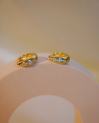 ORO- Gold Plated Minimal Round Hoops