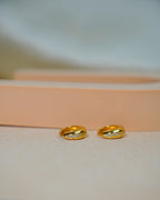 ORO- Gold Plated Minimal Round Hoops
