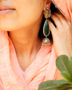 Anassa- Beautiful Coloured Stone Jhumka
