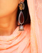 Anassa- Beautiful Coloured Stone Jhumka