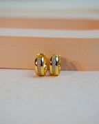 ORO-Round Everyday wear Hoops