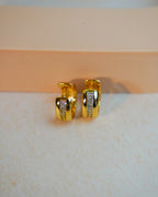 ORO-Round Everyday wear Hoops