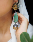 Anassa- Beautiful Coloured Stone Jhumka