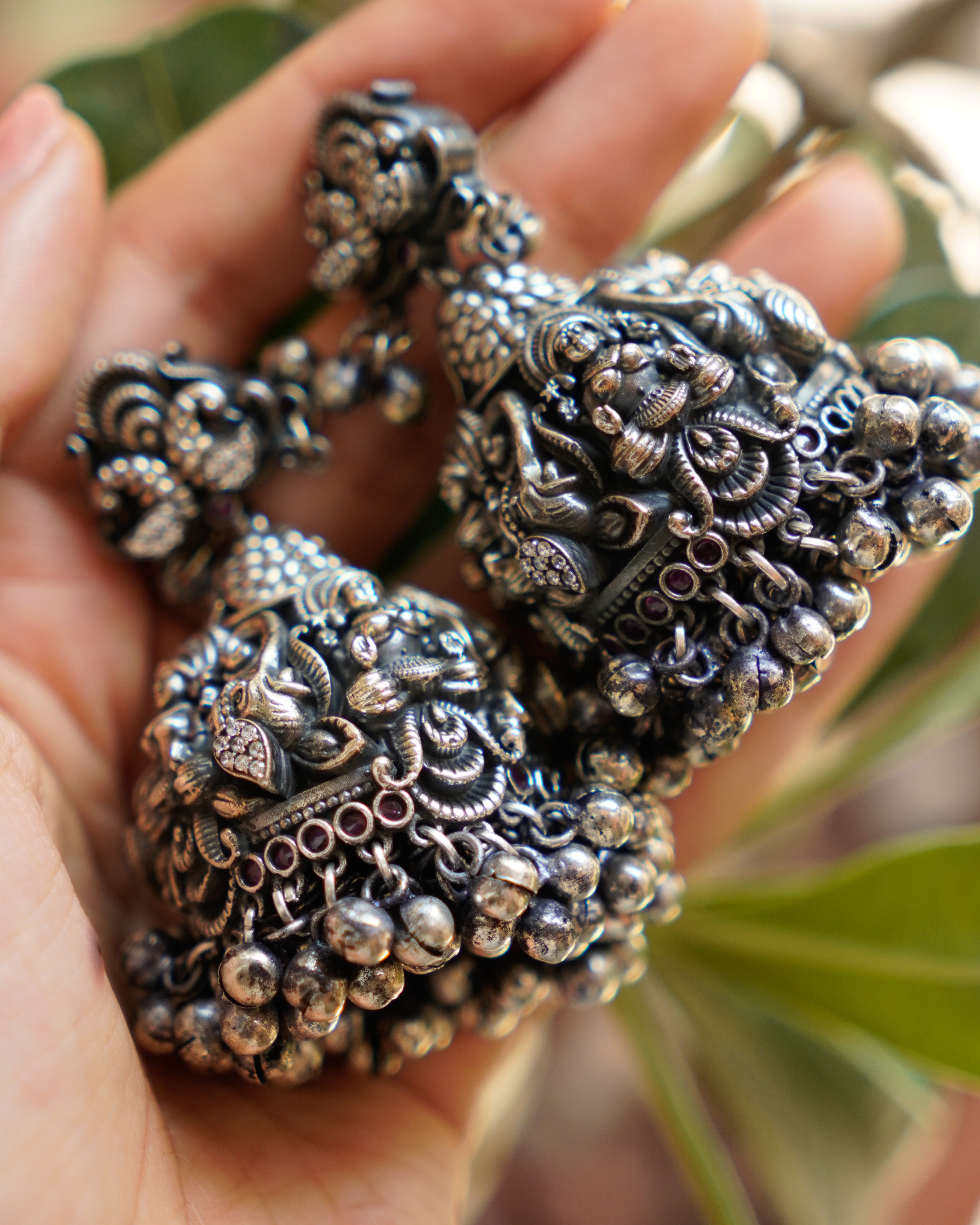 Anassa-Stunning Goddess Jhumka Earrings