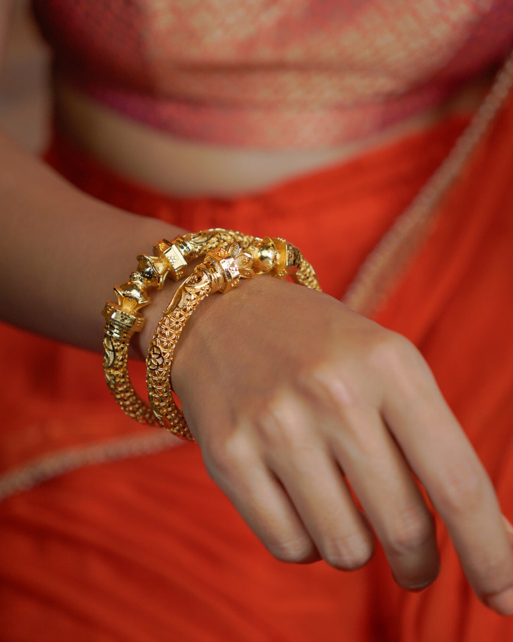 ORO-Traditional Gold Plated Bangles