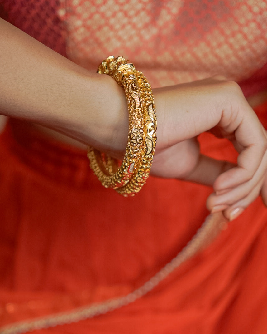 ORO-Traditional Gold Plated Bangles