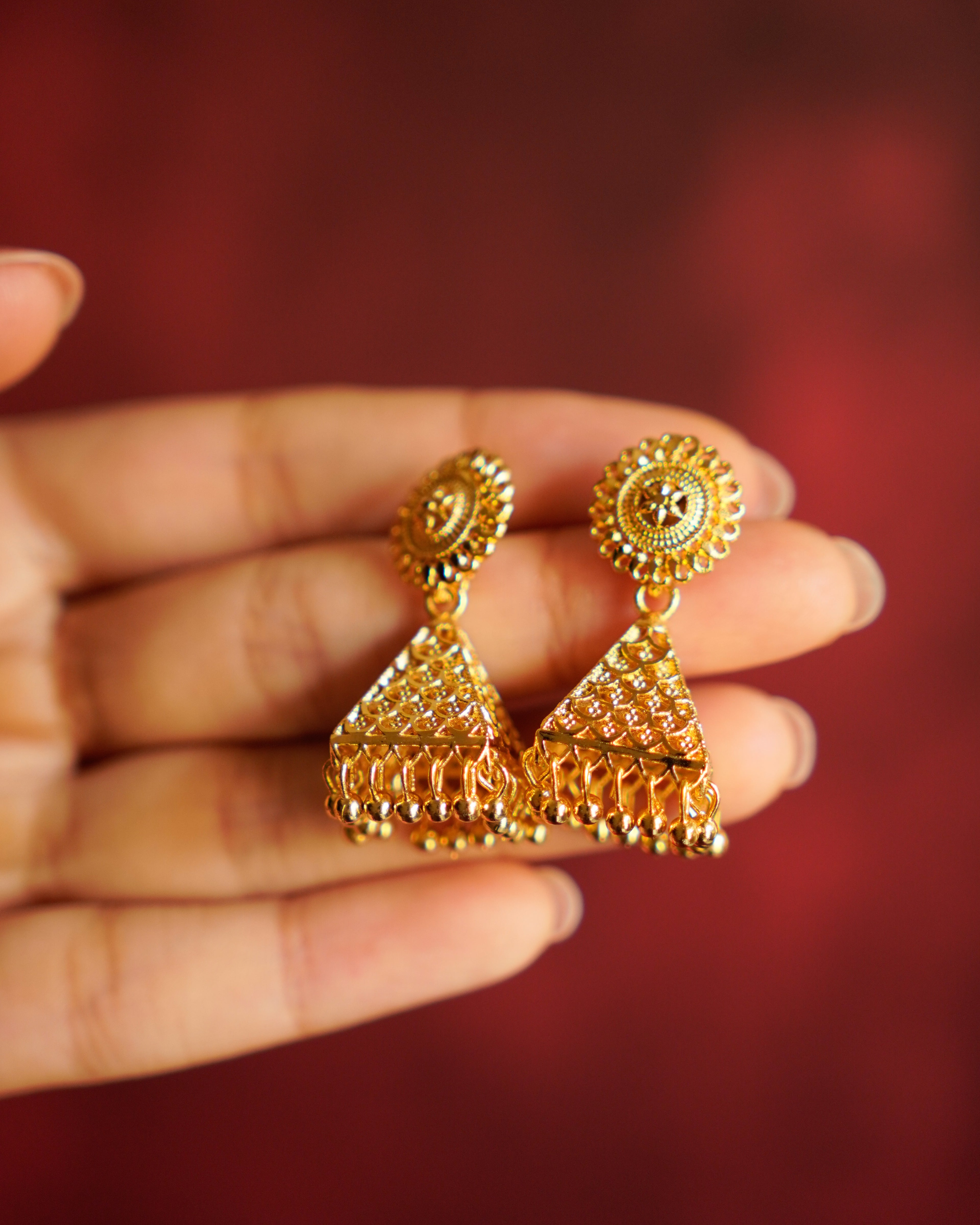 ORO-Enchanting Jhumka Earrings
