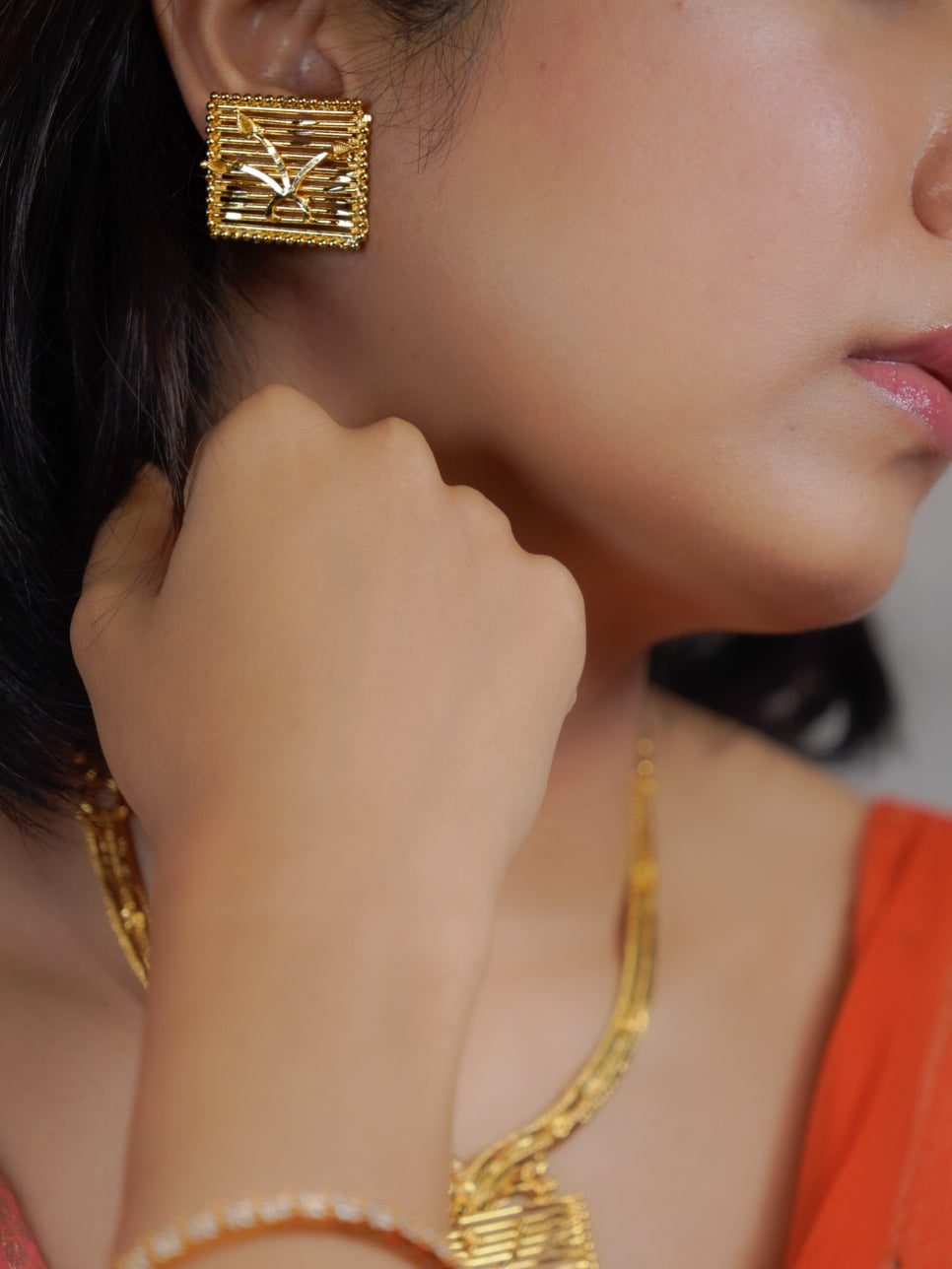 ORO-Grand Gold Necklace Set