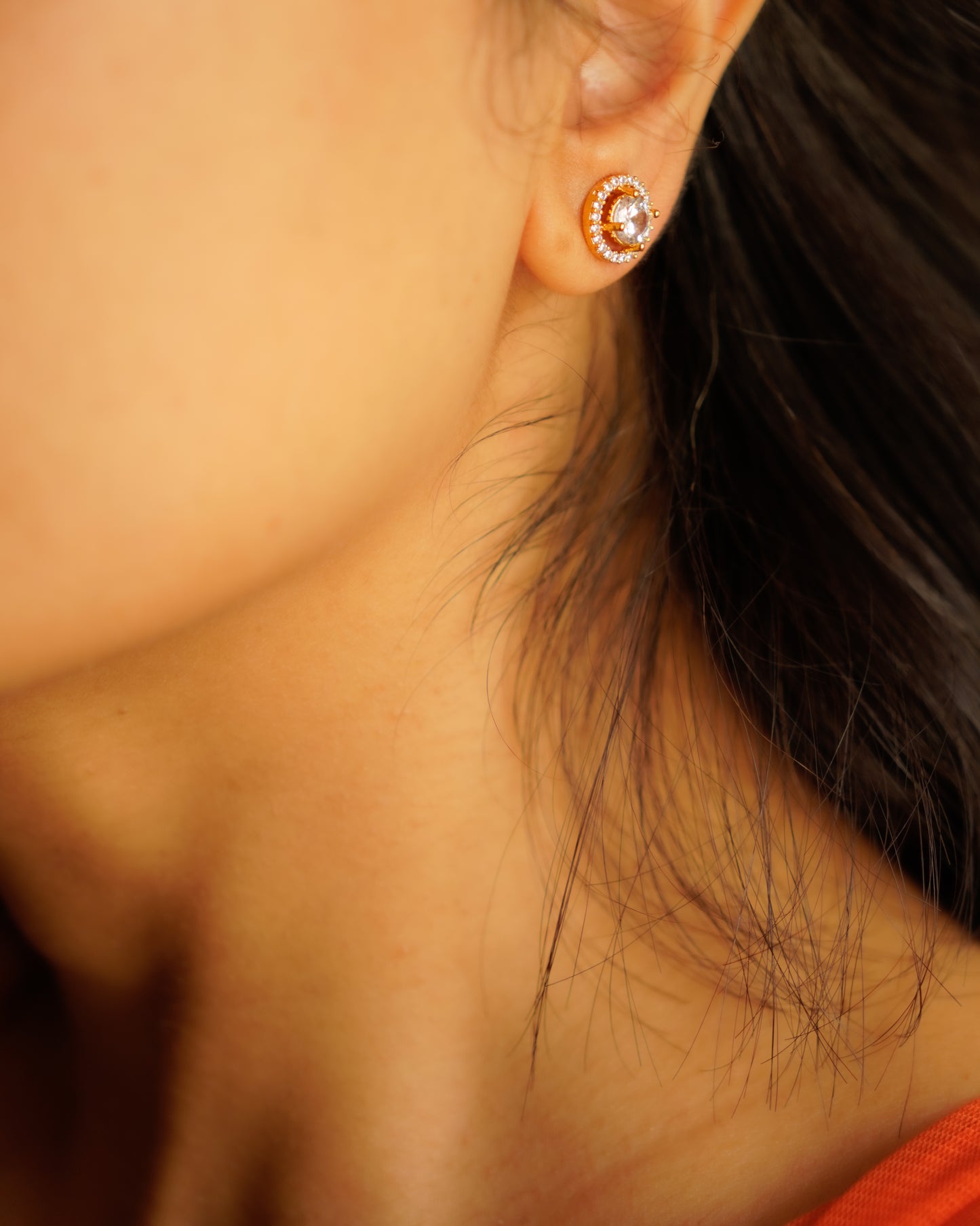 ORO-Gorgeous Bloom Diamond Earrings