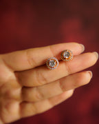 ORO-Gorgeous Bloom Diamond Earrings