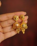 ORO-Divine Radiance Gold Jhumka Earrings