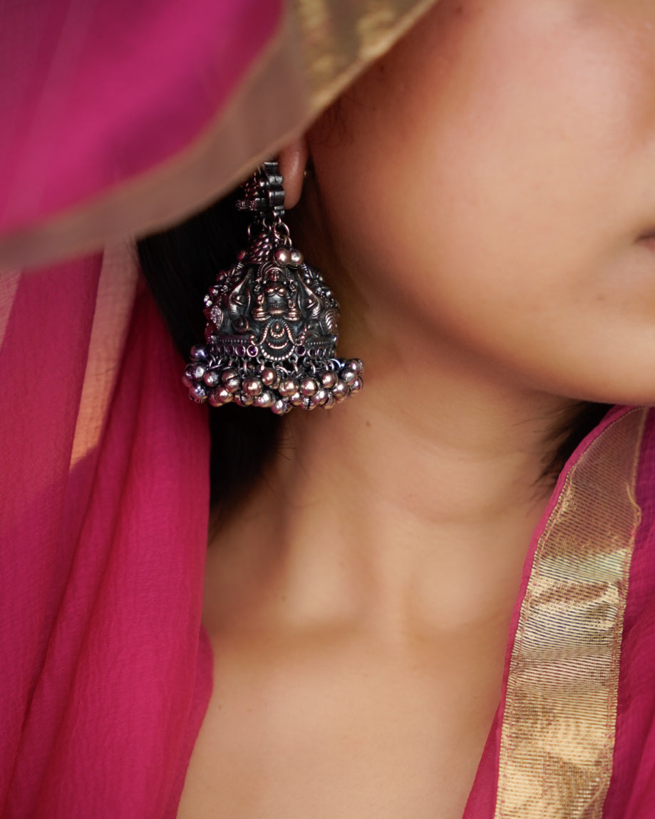 Anassa-Stunning Goddess Jhumka Earrings