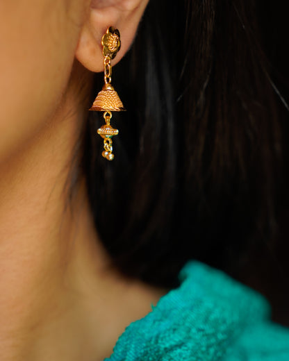 ORO- Mystic Floral Mini Jhumki