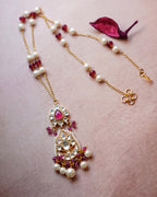 ZIKHIN- Timeless elegance Kundan Stone Necklace Set