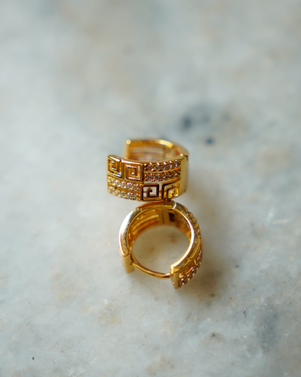 ORO- Intricate Minimal Hoops Earrings