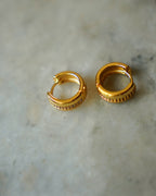 ORO-Round Everyday wear Hoops