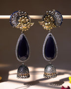 Anassa- Beautiful Coloured Stone Jhumka