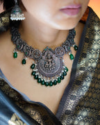 Anassa- Divine Laxmi's Pearl Temple Necklace Set
