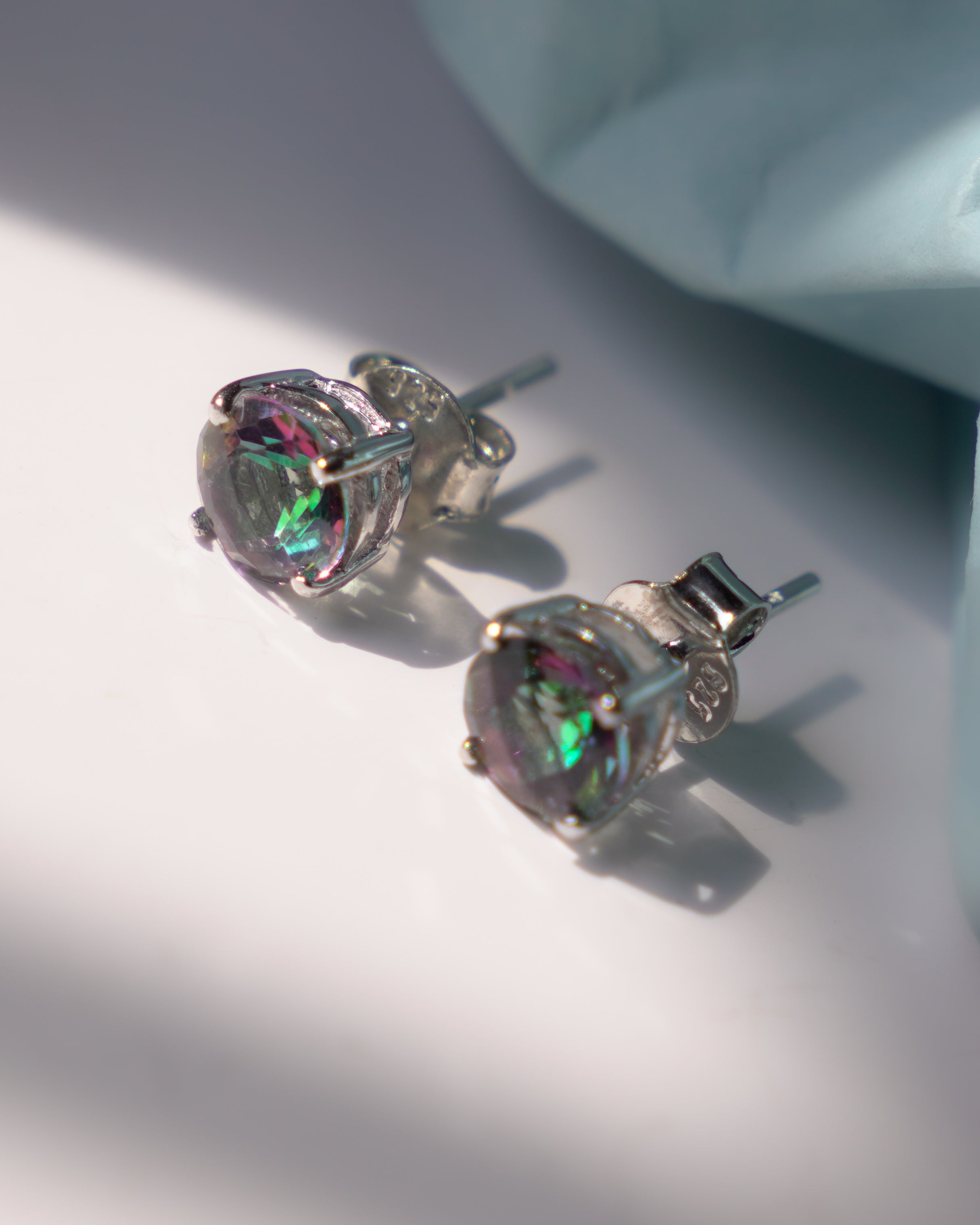 ARTEMIS- Mystic topaz Earrings In 925 silver