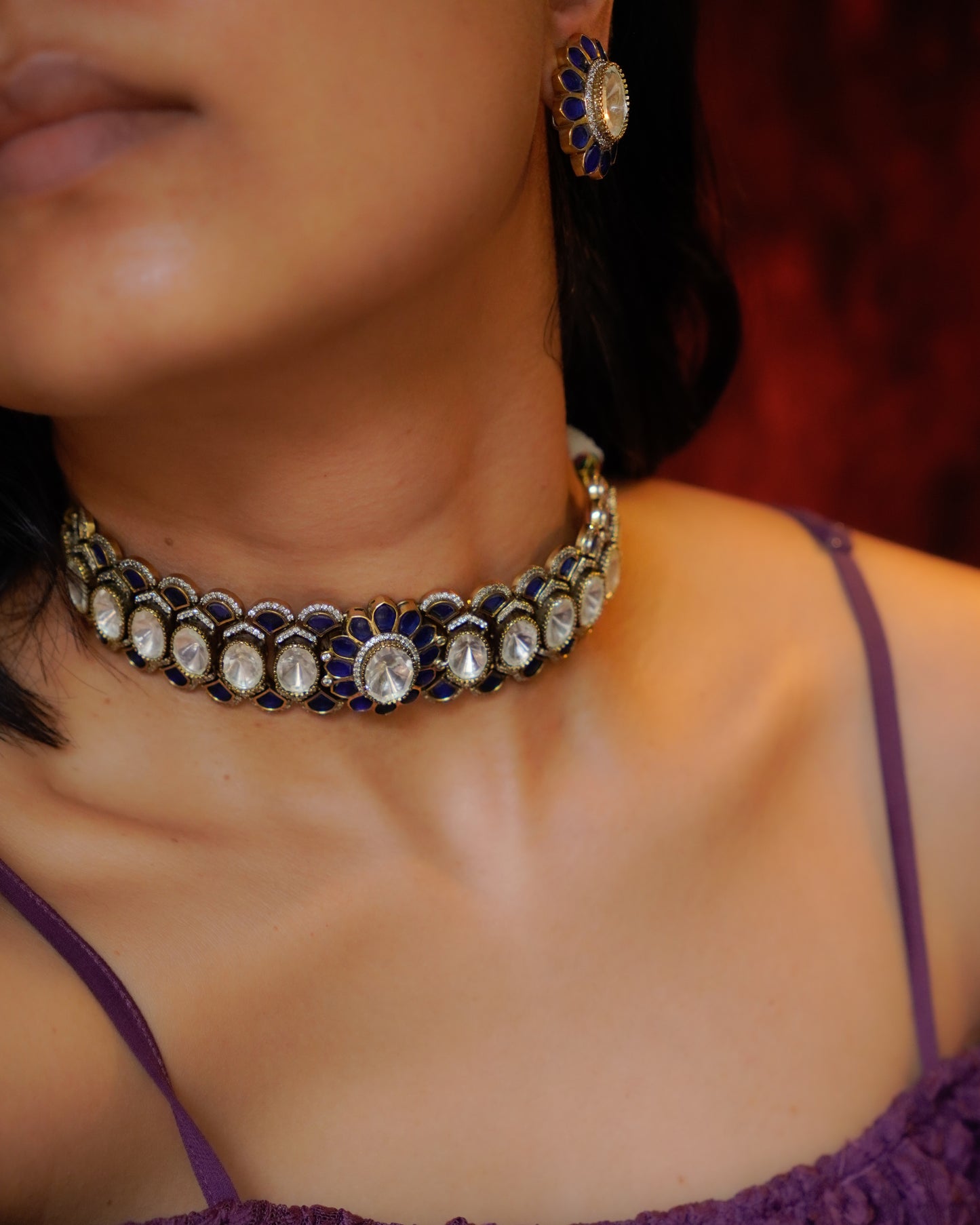 ZIKHIN- Maharani Splendor Elegant Choker Set