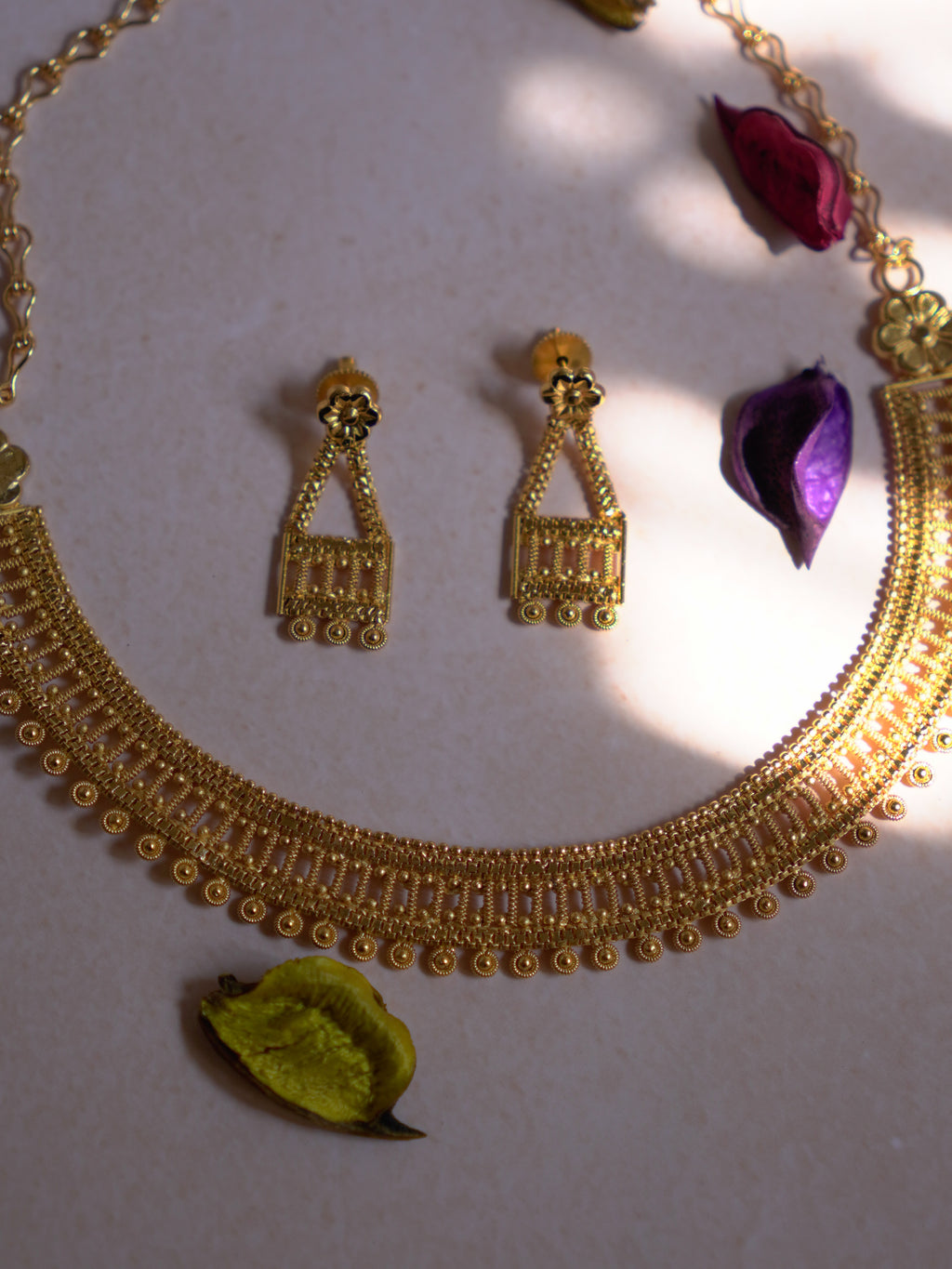 ORO-Majestic Gold Necklace Set