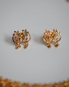 ORO-Gold Necklace with Earrings