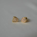 ORO- Leaf Stud Earrings