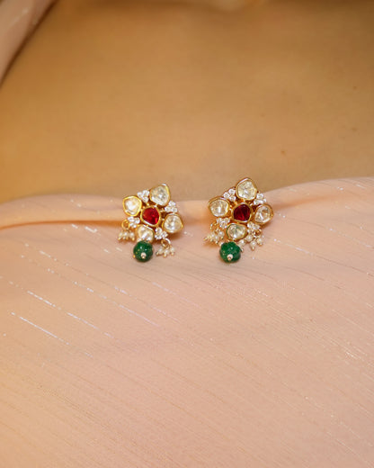 ROOP- Royal Heirloom Kundan Choker Set – Ruby & Emerald Edition