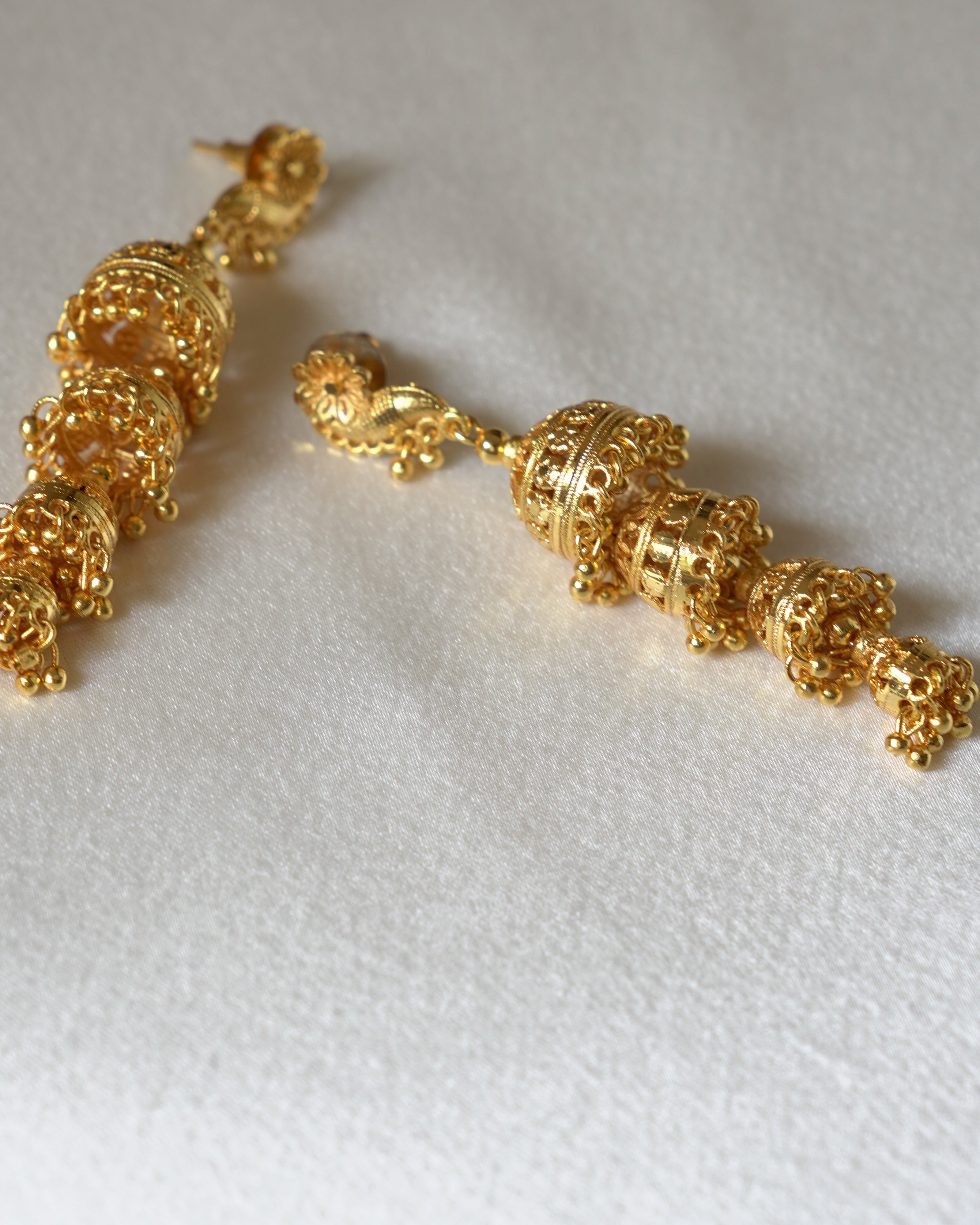 ORO-Gilded Perfection Stunning Gold Jhumka