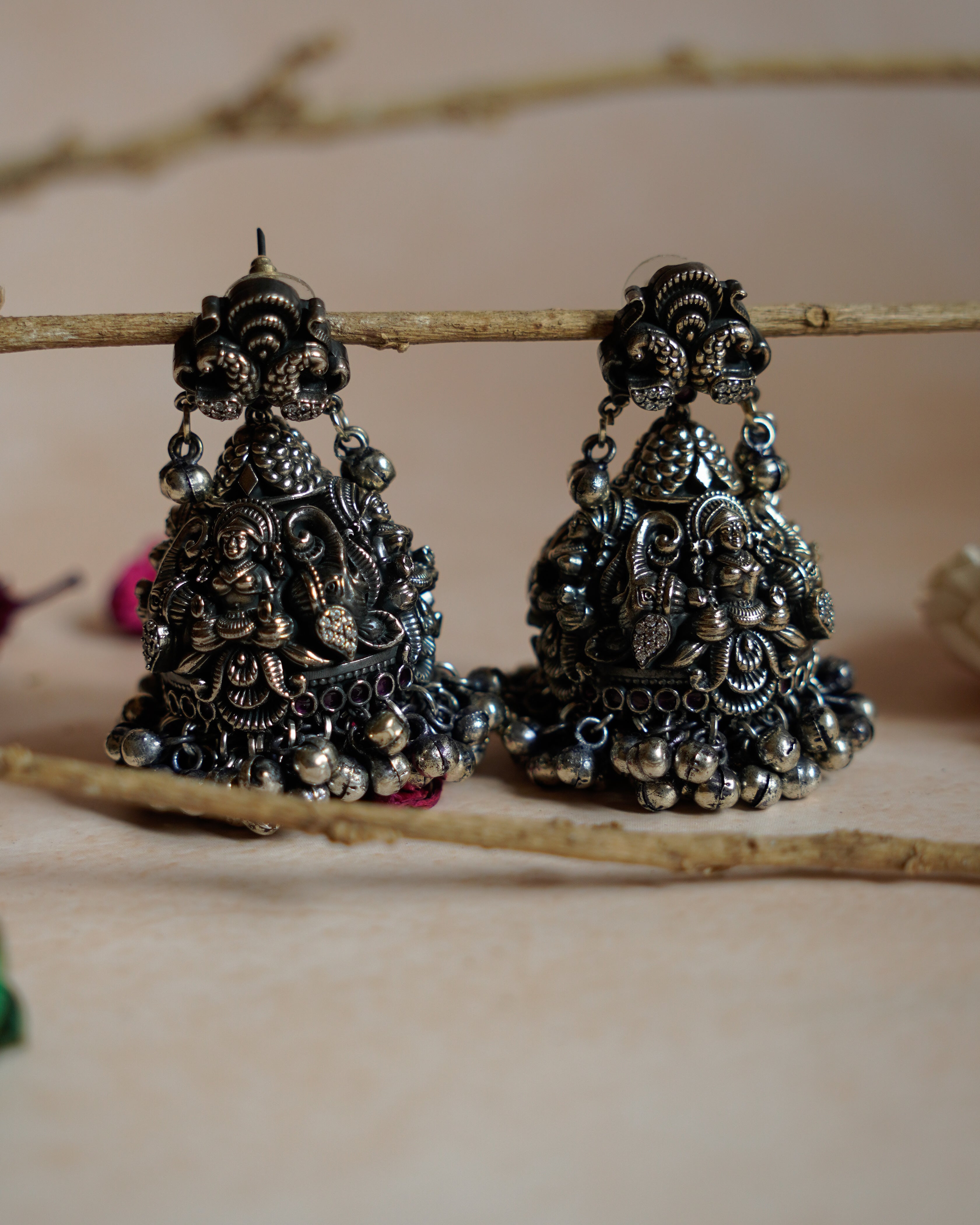 Anassa-Stunning Goddess Jhumka Earrings