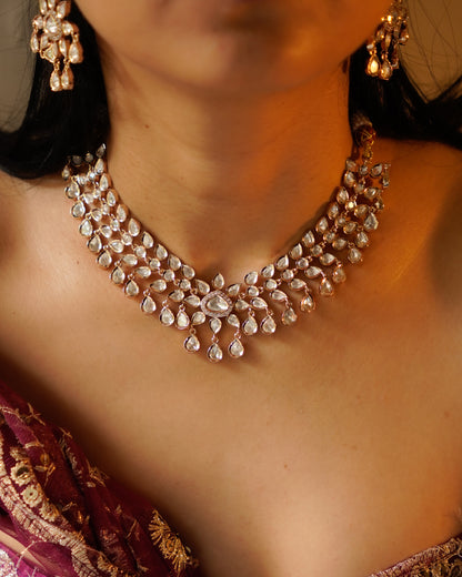 ROOP- Crystal Lunar Necklace Set
