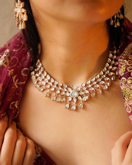 ROOP- Crystal Lunar Necklace Set