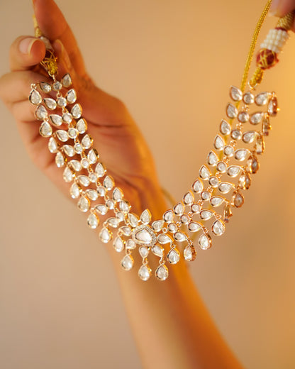 ROOP- Crystal Lunar Necklace Set