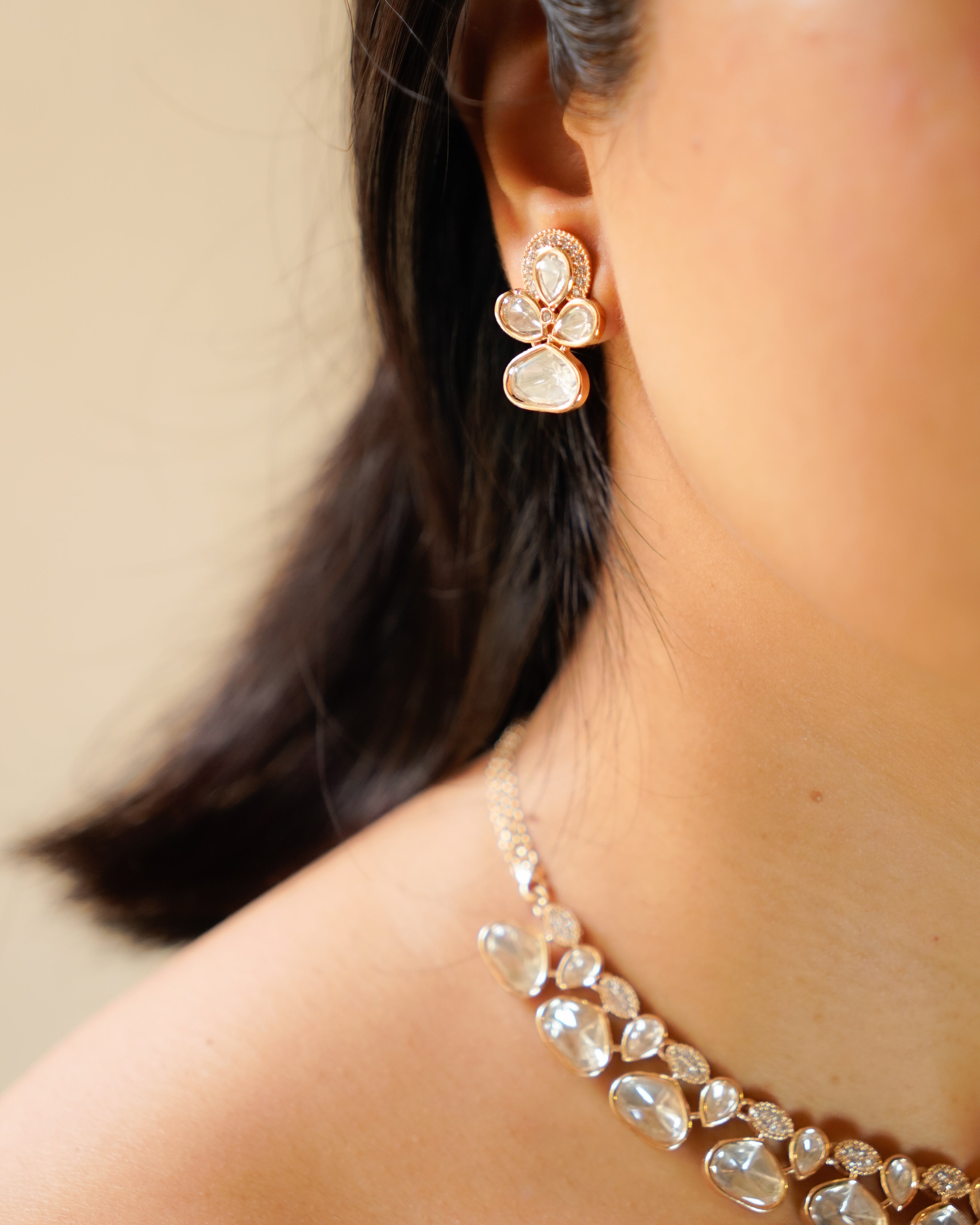 ROOP- Radiant Crystal Elegance Necklace Set